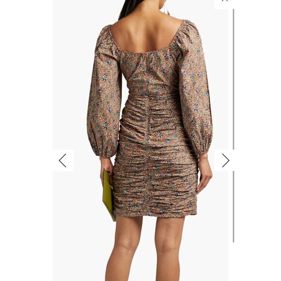 ❤️ Veronica Beard Nadi dress, Cinamon Multi, Size 0 016 - Picture 3 of 11